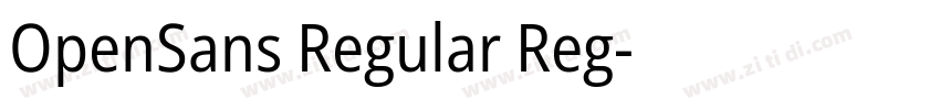 OpenSans Regular Reg字体转换